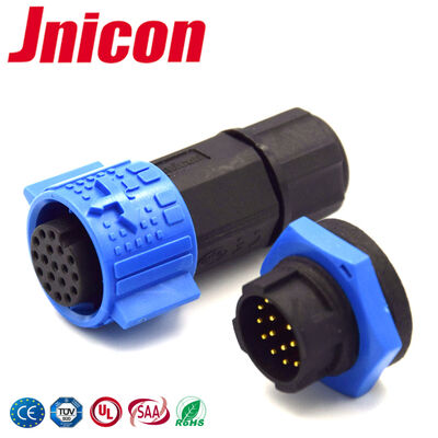 M19 5A 12 Pin Waterproof Connector IP67 Male Female Plug Socket Cho Dữ liệu