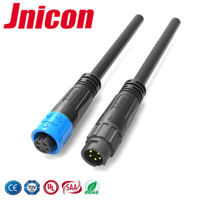 PA66 Kích nối cáp kéo đẩy M12 5 Pin 10A cho đèn phát triển