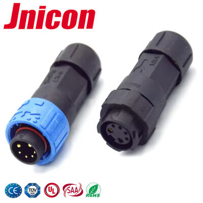 M16 10A 2 + 4 Pin Cáp điện để kết nối dây UL Multi Pin Connectors Waterproof