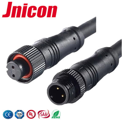 M12 Nhựa Male Female Connector ODM 2 Pin 10A Circular Power Connector