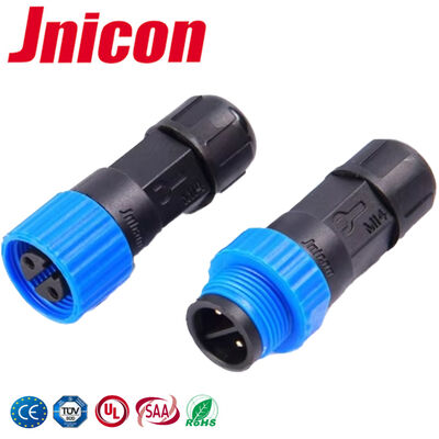 10A M15 2 Pin IP68 Plug Connector 0.3 - 1.5mm2 Cable Range cho thiết bị chiếu sáng