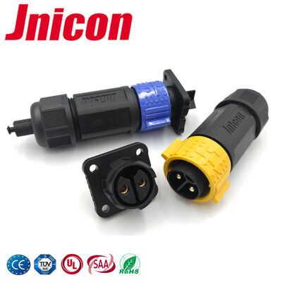 IP67 kết nối điện 2 Pin Plug And Socket Connectors PA66 Vật liệu cho tự động hóa công nghiệp