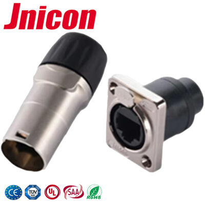 -25°C - 80°C Đầu nối RJ45 IP44/IP65 Chống nước Đầu nối gắn bảng tín hiệu
