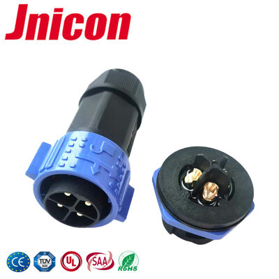 Đầu nối chống nước IP67 4 chân 30A nhựa đực cái, nhiệt độ -40°C ~ +105°C