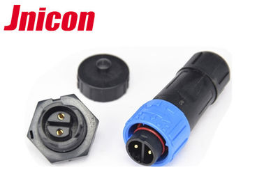 M16 2 Pin kết nối chống nước LED IP67 Khóa chống đẩy với nắp bụi