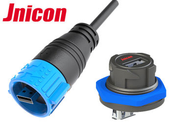 Ổ cắm USB 3.0 Đầu nối USB không thấm nước với nắp bụi tốc độ cao IP67