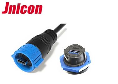 Ổ cắm USB 3.0 Đầu nối USB không thấm nước với nắp bụi tốc độ cao IP67