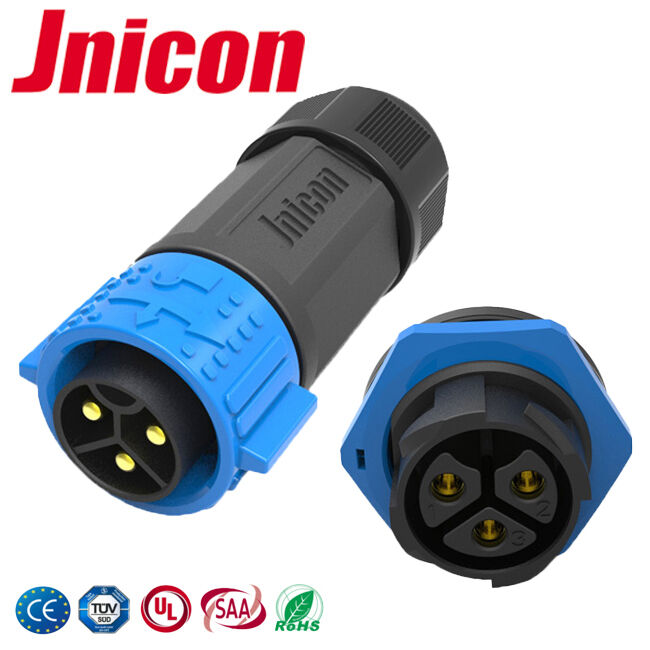 Vàng mạ đồng M25 3 pin ổ cắm ổ cắm 60A cho năng lượng mới