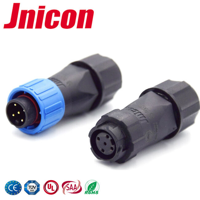 M16 IP68 10A Không thấm nước 5 pin nhựa PA66 300V kết nối tròn cho máy mã hóa sản phẩm