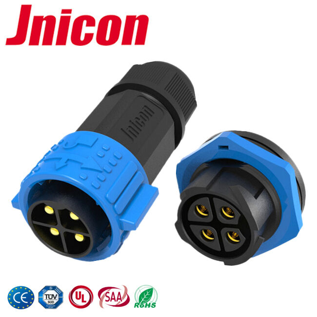 30A M25 Công nghiệp kết nối tuần hoàn 4 pin Power Connector cho năng lượng mới