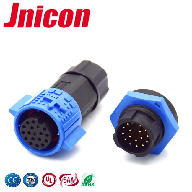 16 Pin 5A IP67 Waterproof Connector Panel Mount Waterproof Quick Connector
