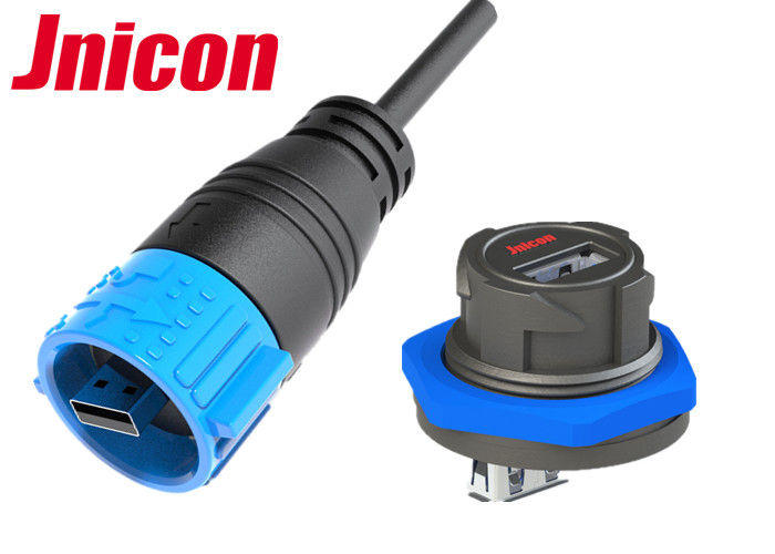 Ổ cắm USB 3.0 Đầu nối USB không thấm nước với nắp bụi tốc độ cao IP67