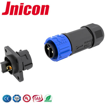 Ổ cắm và ổ cắm chống nước IP67 M25 Đầu nối nguồn khóa đẩy 2 chân