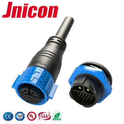 M25 Bụi vàng bọc thép không thấm nước Plug Socket Multi Pin 22 Pin Signal Power Connectors