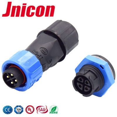 IP68 10A Máy kết nối hàn chống nước Panel Mount Screw Electrical M16 Connectors
