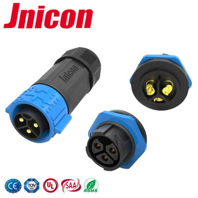 50A chống nước Bulkhead kết nối điện 3 pin nhựa vòng tròn cho điện tử ngoài trời