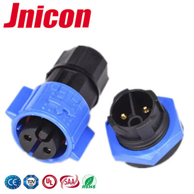 Đầu nối dây sang bo mạch IP67 2 chân Đầu nối nguồn chống nước 300V cho điện tử ngoài trời