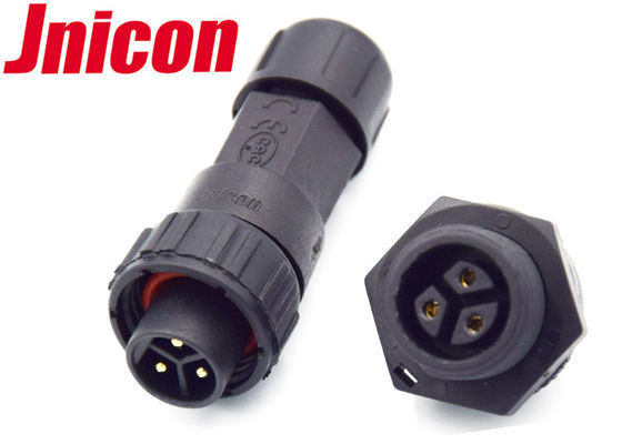 Bảng điều khiển 3 pin nữ Mount 10A Kết nối chống nước cho thiết bị in phun công nghiệp