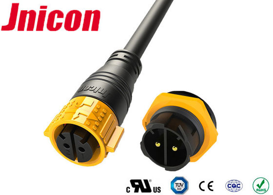Đầu nối nhựa chống nước cao cấp 500V Cáp 2 pha được đúc cho nguồn điện